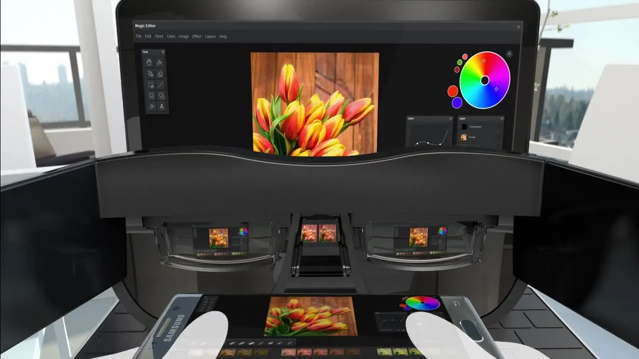 Samsung Monitorless mischia VR e AR
