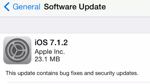 Apple rilascia iOS 7.1.2: correzioni per iBeacon, Mail e accessori di terze parti (Aggiornato)