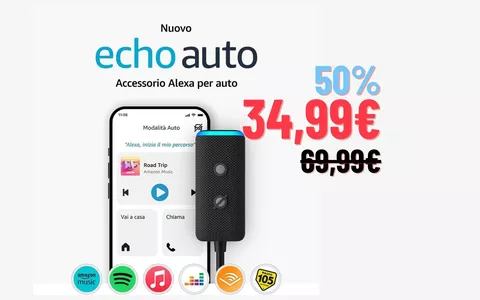 Echo Auto: PREZZO DIMEZZATO al 50% per il dispositivo che rivoluziona la tua guida!