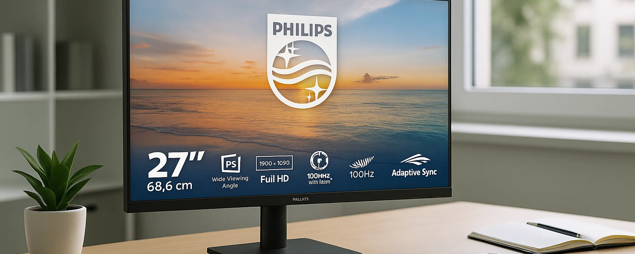 Ottimizza la tua postazione con il Monitor Full HD PHILIPS da 27