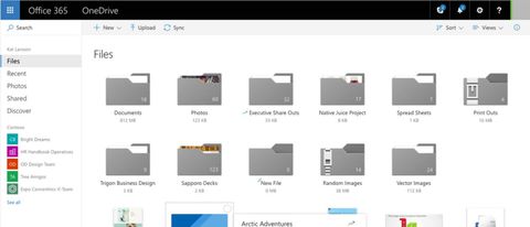 Microsoft OneDrive, novità per l'interfaccia web