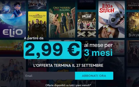 Disney+ a 2,99 € per 3 mesi: offerta shock da non perdere fino al 27 settembre