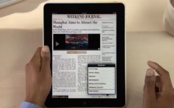 Il Wall Street Journal conta già 3200 abbonati all'app per iPad da 17 dollari al mese