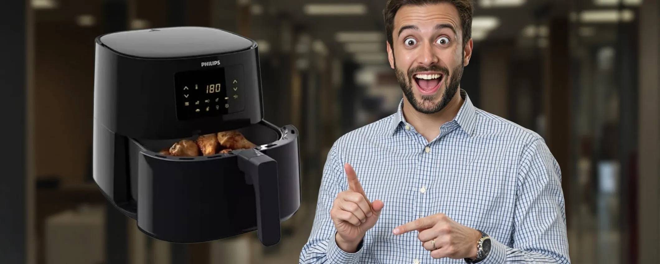 Friggitrice ad aria Philips Airfryer XL: cottura sana e croccante a soli 84€!