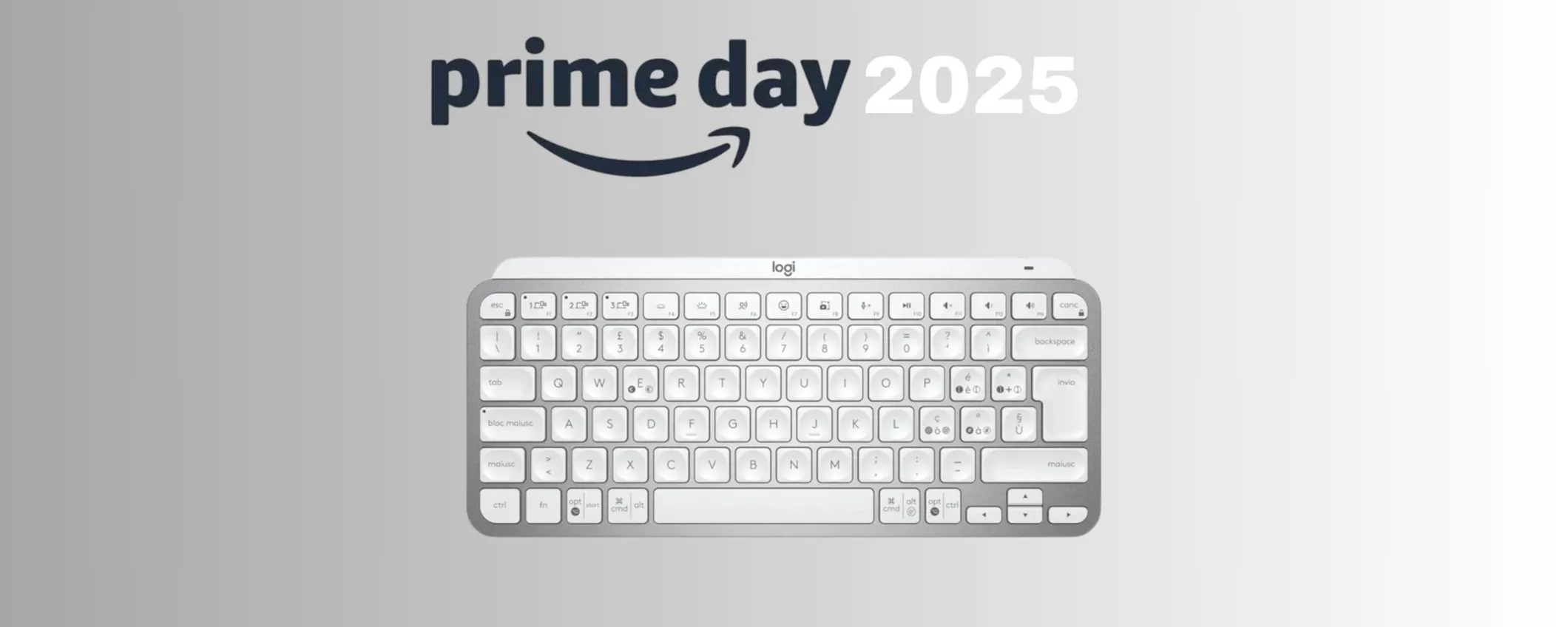 Logitech MX Keys Mini, occasione TOP al Prime Day 2025