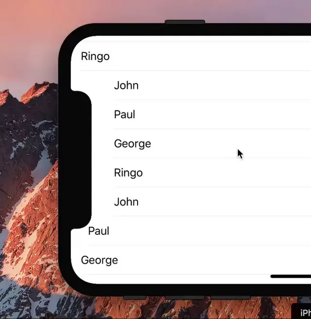 iPhone X - Scrolling 