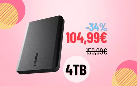 Toshiba 4TB Hard Disk: Sicurezza e capacità mai vista a un prezzo imperdibile!