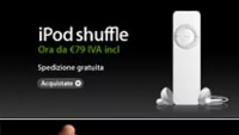 Nuovo Apple iPod Nano da 1Gb, Shuffle ancora più economico