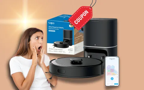 Robot Aspirapolvere e Lavapavimenti con svuotamento automatico: COUPON e SCONTO per un prezzo mini