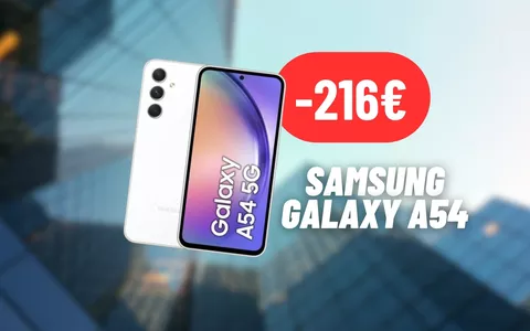 RISPARMIA 216€ sul Samsung Galaxy A54: doppia promozione su eBay