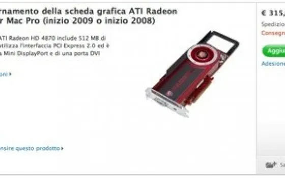 Attesa di un mese per la ATI Radeon HD 4870 del Mac Pro