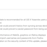 Safari, Apple rilascia (e ritira) update per OS X Yosemite, Mavericks, Mountain Lion