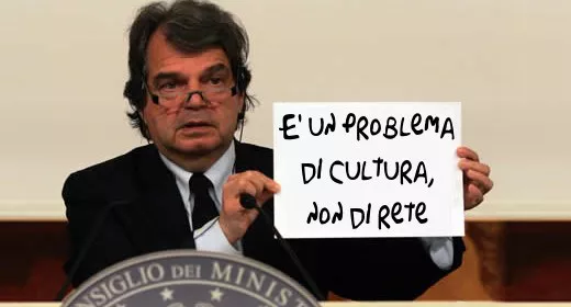 Brunetta: è un problema di cultura, non di rete