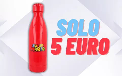 Borraccia di Super Mario a SOLI 5 EURO su Amazon