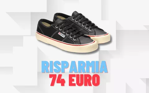 Risparmia 78€ sulle iconiche sneaker Superga: solo per poco (31,49€)