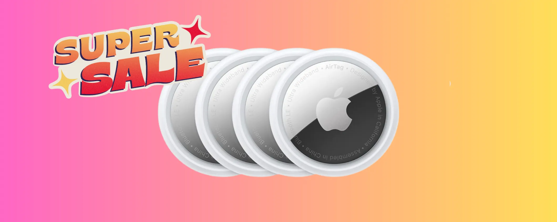 Sconto imperdibile sugli Apple AirTag: set da 4 localizzatori a mini prezzo