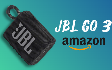 JBL GO 3, l'altoparlante Bluetooth impermeabile oggi costa meno del previsto (-33%)