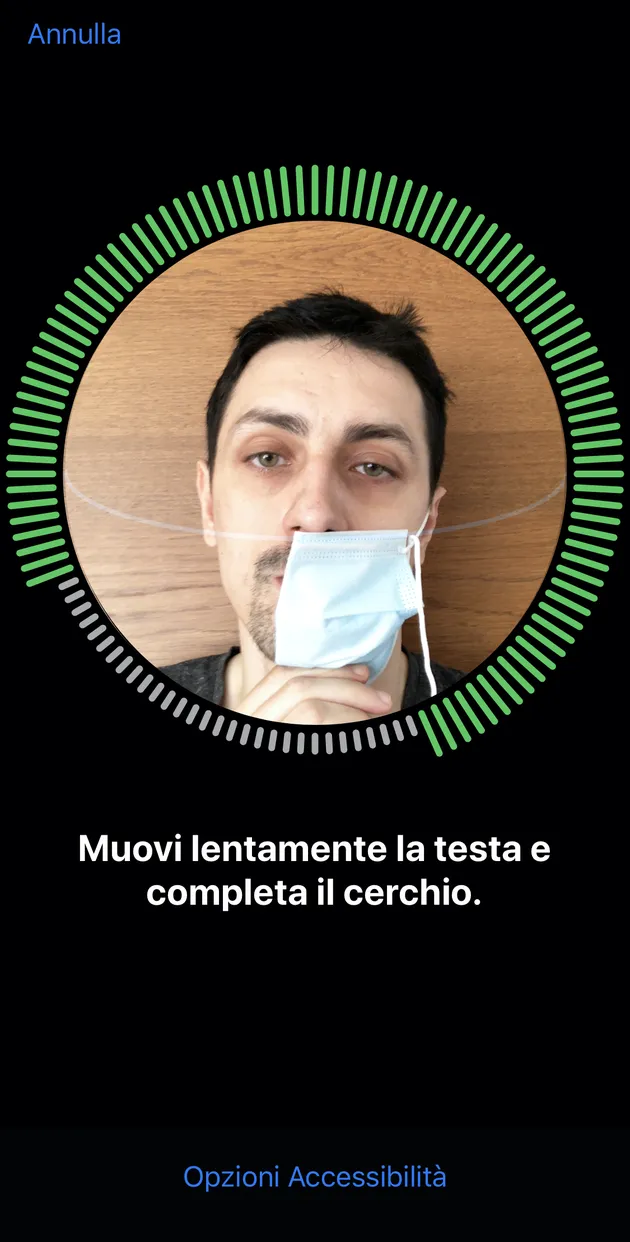 Face ID con mascherina