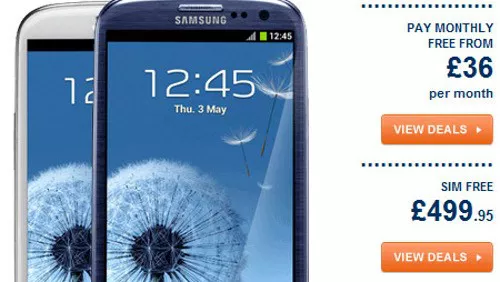 Samsung Galaxy S3, informazioni sul prezzo