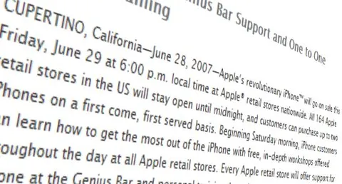 5 anni di iPhone