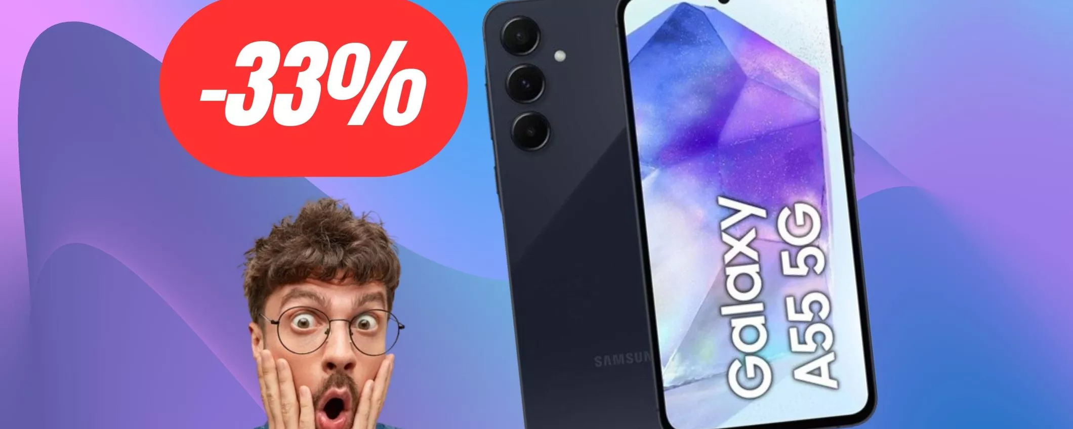 eBay lancia la super promo sul Samsung Galaxy A55: RISPARMIA 163€