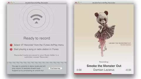 Registrare le canzoni di iTunes Radio con AirPlay Recorder