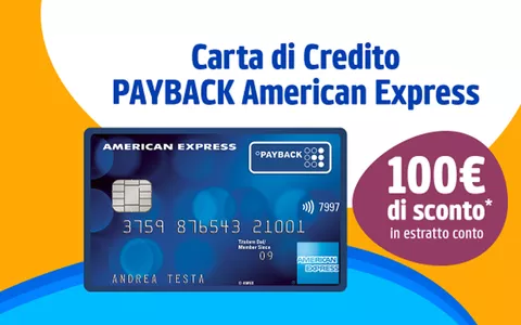 PAYBACK American Express: 100 euro di sconto per i nuovi titolari