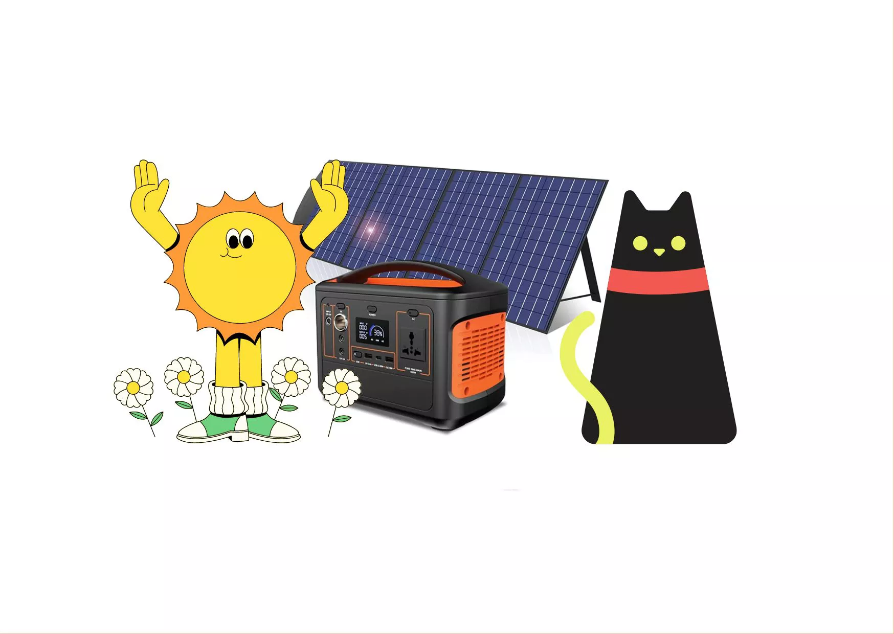 Centrale elettrica portatile con pannello solare da BALCONE: l