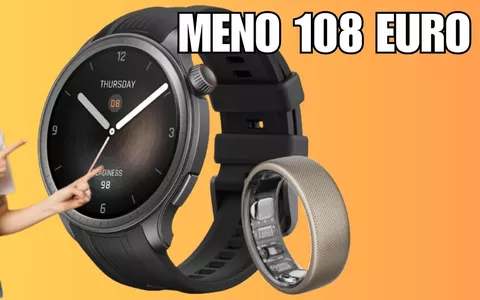 Bundle esagerato:  Amazfit Balance Smartwatch 46 mm + Helio Ring MENO 108 EURO!