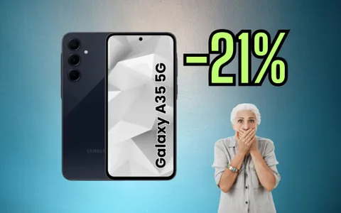 Galaxy A35: smartphone Samsung con batteria top in promo -21%