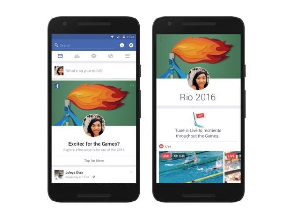 Facebook, nuove funzioni per le Olimpiadi