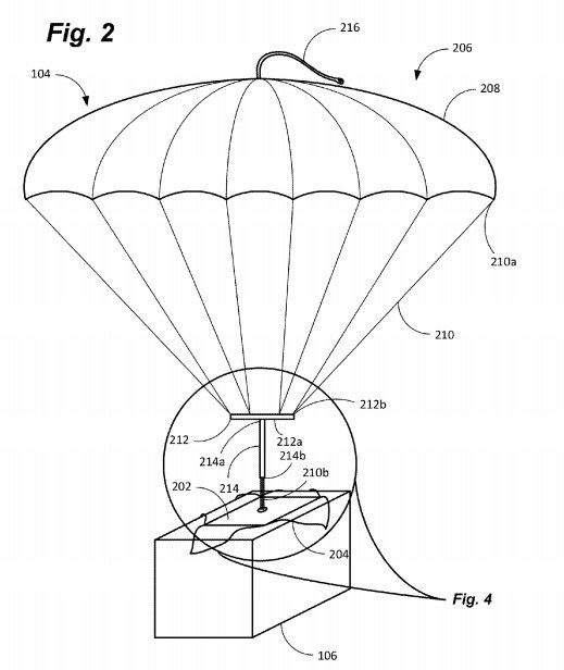 I droni di Amazon lanceranno i pacchi con il paracadute