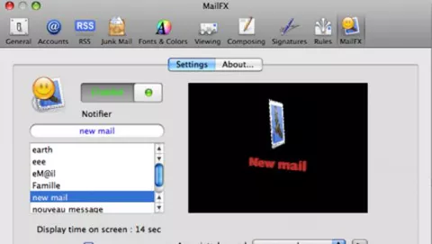 MailFX: Notifica Mail per Leopard