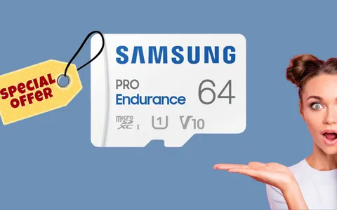 Solo 13€ per la MicroSD Samsung per telecamere: lo sconto assurdo è del -44%