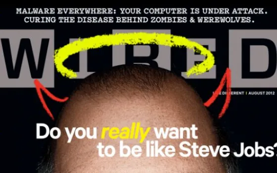 Steve Jobs in copertina di WIRED di agosto