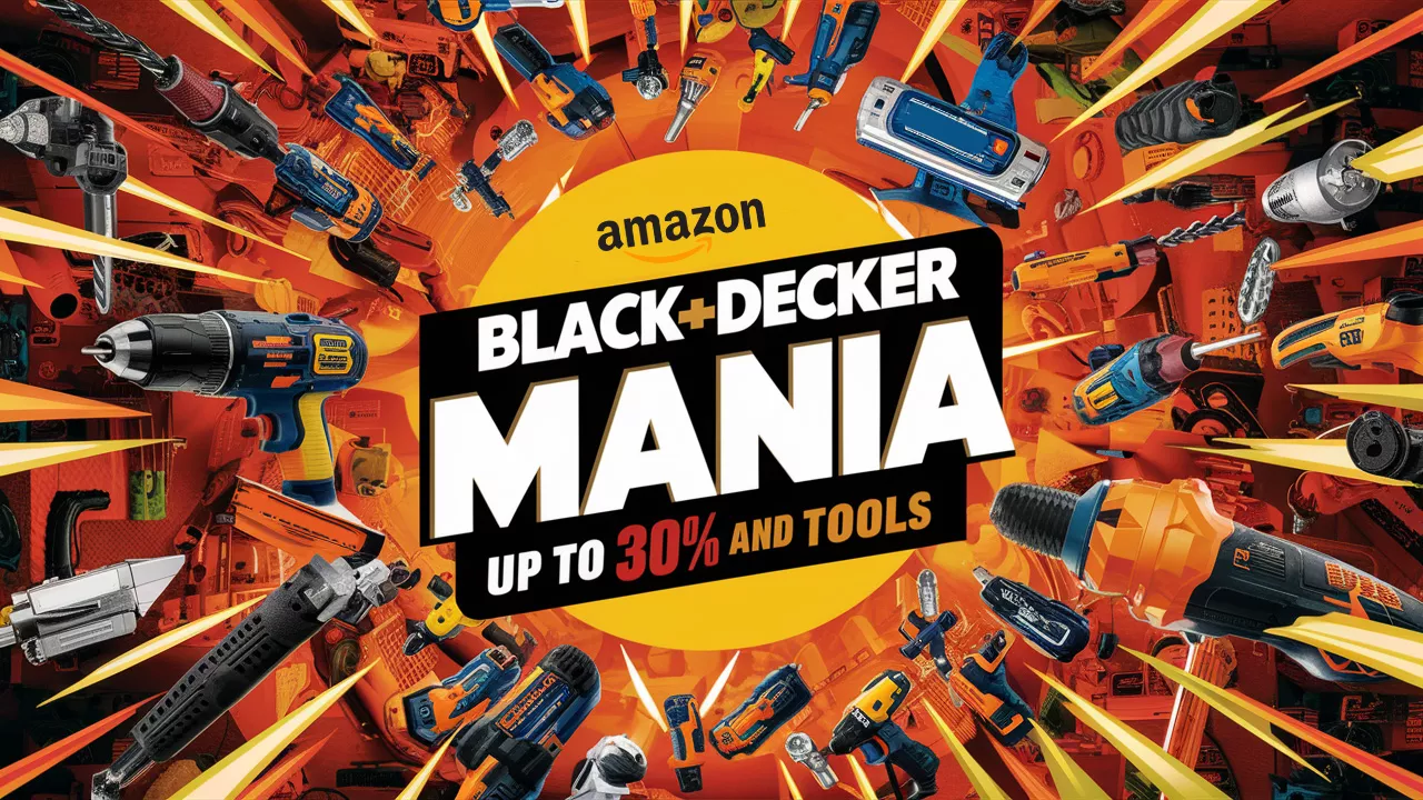 BLACK+DECKER Mania su Amazon! Sconti fino al 30% su trapani e attrezzi