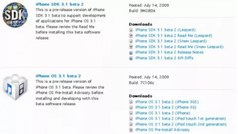 Apple rilascia iPhone 3.1 beta 2 agli sviluppatori: l'autonomia della batteria è ancora un punto debole