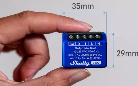 Interruttore relè intelligente Shelly Plus 1 Mini Gen3 a 9€: col 50% di sconto è REGALATO