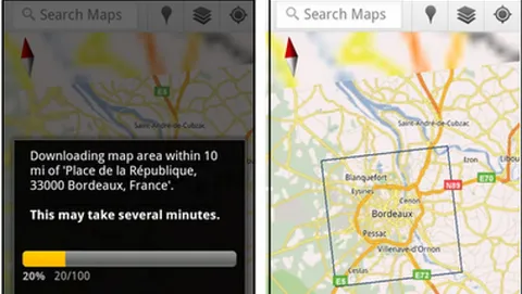 Google Maps su Android, arrivano le mappe offline