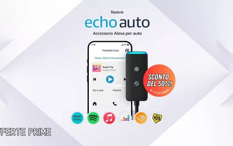 Festa delle Offerte Prime porta Alexa in auto a METÀ PREZZO con l'Echo Auto