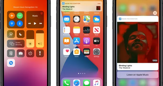 iOS 14.2 Beta porta Shazam nel Centro di Controllo
