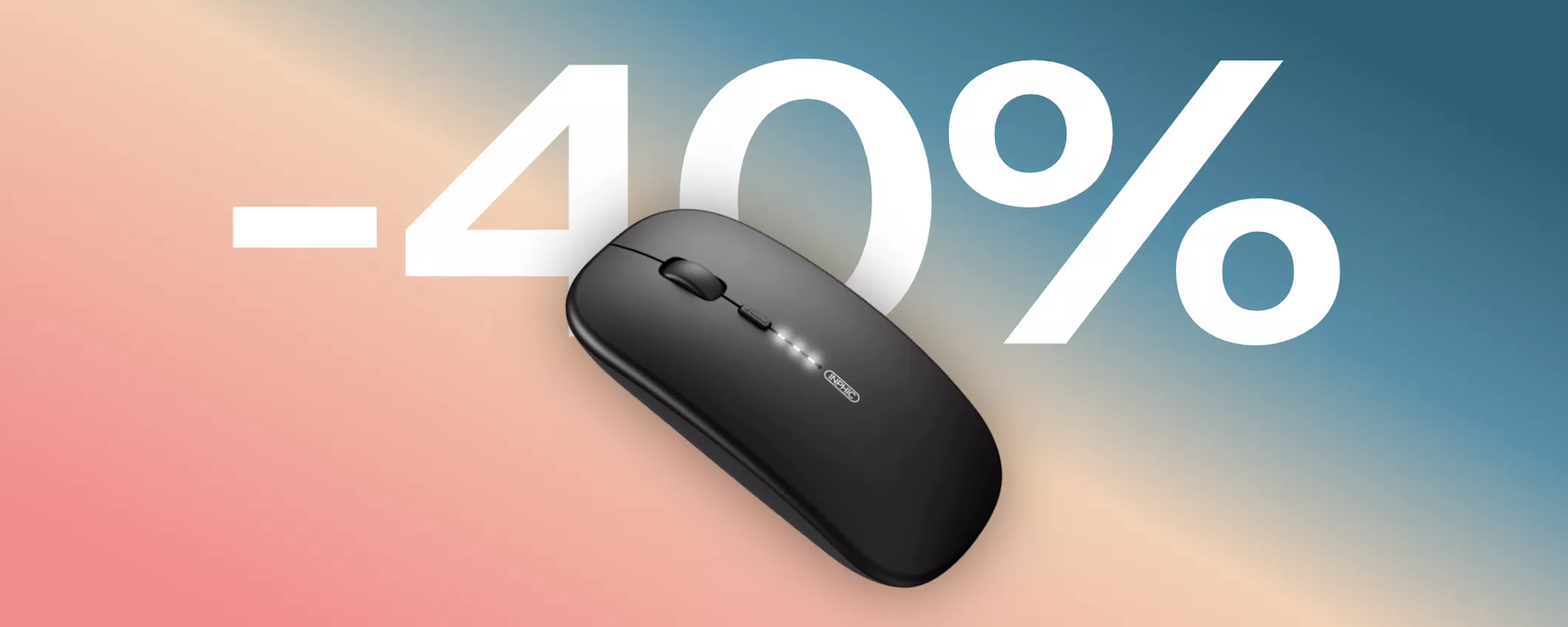 Mouse wireless perfetto per Mac e PC: sottile, silenzioso e... in sconto (-40%)
