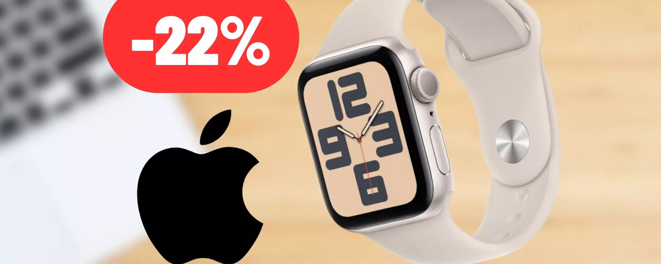 Apple Watch SE in offerta su Amazon: sconto attivo del 22%