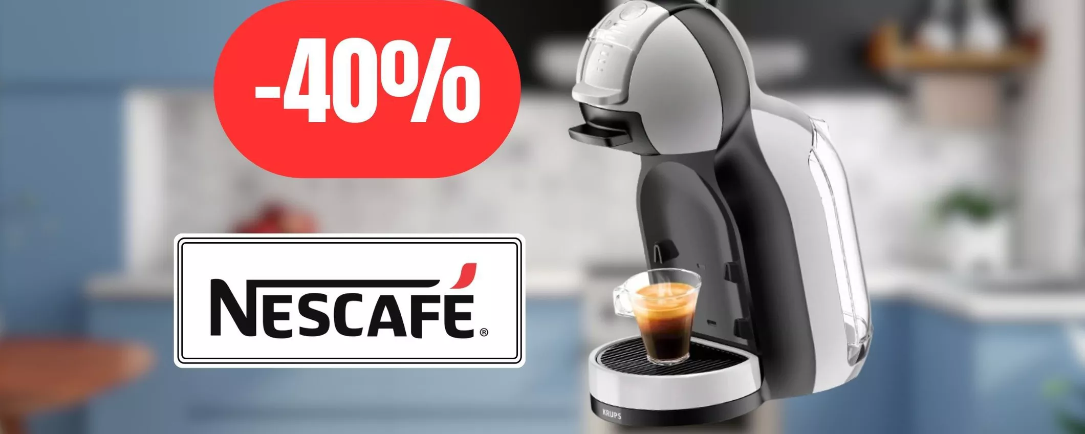 Coffee break con la macchina del caffè Dolce Gusto al 40% di sconto su Amazon