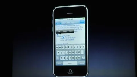Il copia incolla di iPhone OS 3.0