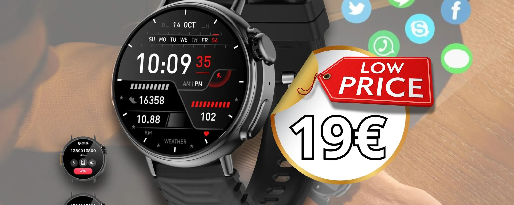 Smartwatch Ultra: SOLO 19€ per cominciare l'anno in forma smagliante