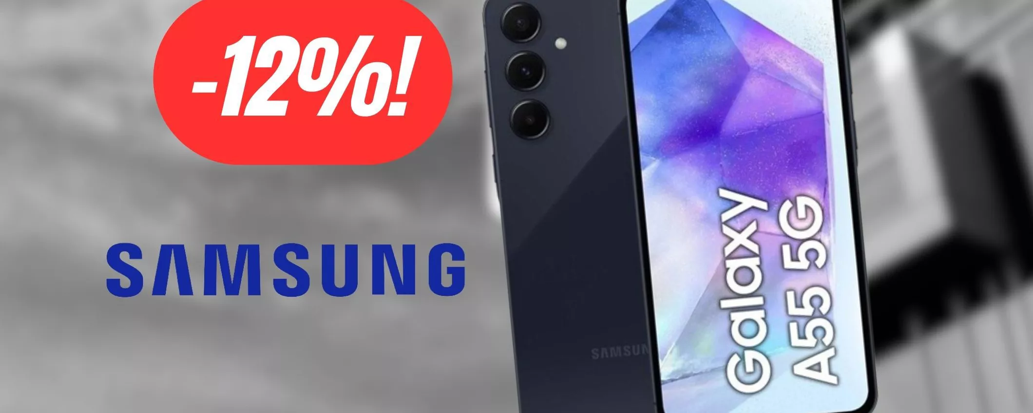 FOLLIA eBay: anche il Samsung Galaxy A55 oggi è maxi scontato