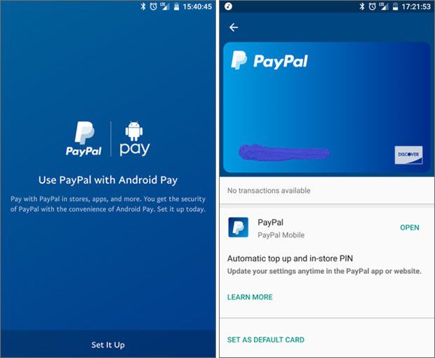 Alcuni utenti hanno iniziato a veder comparire la possibilità di aggiungere il proprio account PayPal come fonte di credito per effettuare i pagamenti in mobilità con la tecnologia NFC di Android Pay