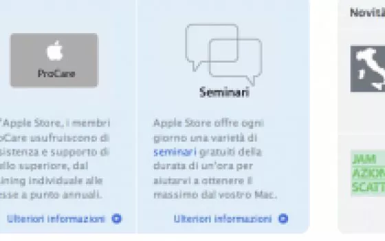Attività e seminari dell'Apple Store Roma