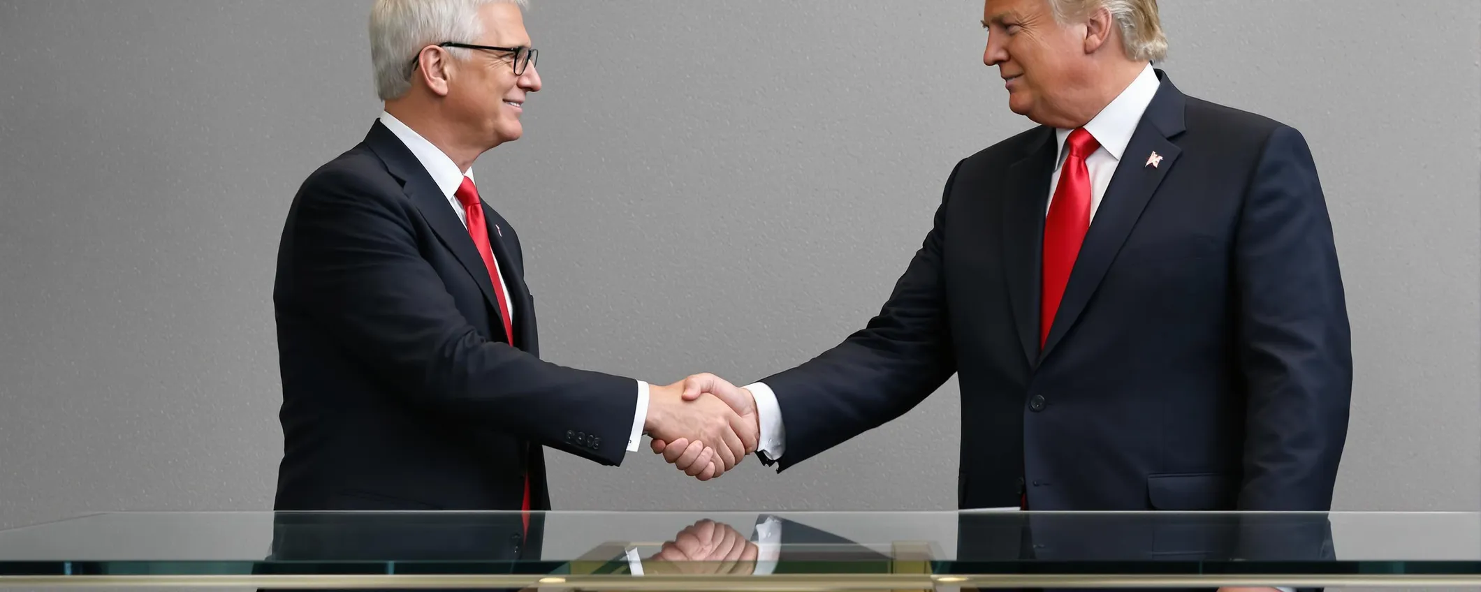 Tim Cook regala a Trump un esclusivo vetro Corning con base in oro: simbolo di Apple Made in USA